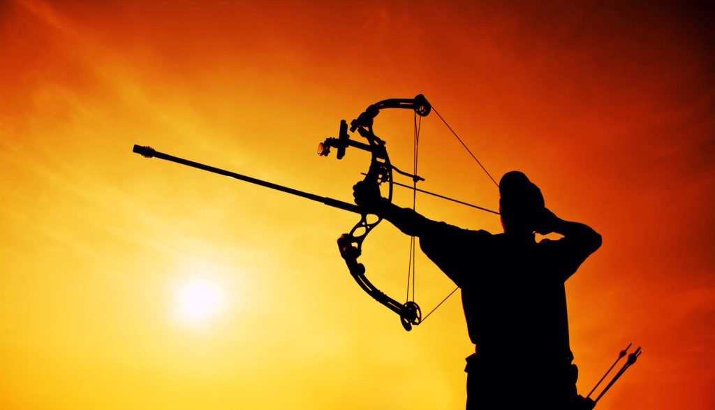 Archer at sunset