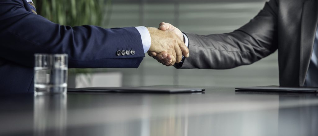 Business handshake